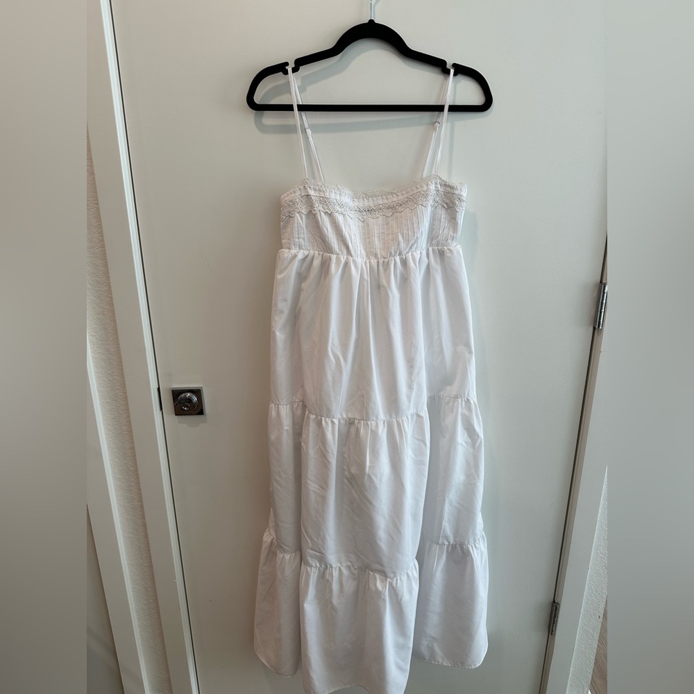 White Zara Maxi Dress size S
